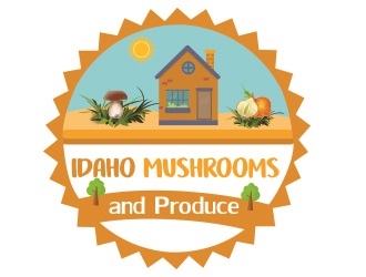 Idaho Mushrooms and Produce logo design by fawadyk