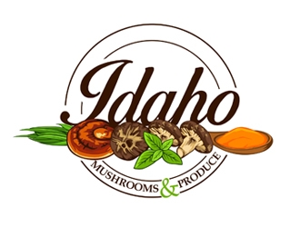 Idaho Mushrooms and Produce logo design by veron