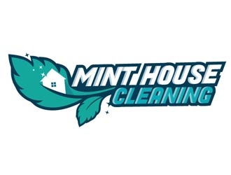 Mint House Cleaning logo design by shere