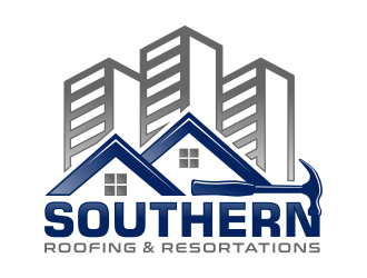 Southern Roofing & Resortations logo design by ArniArts