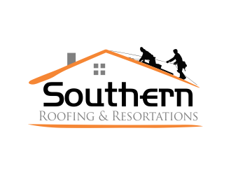 Southern Roofing & Resortations logo design by ROSHTEIN