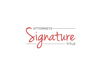 Attorneys Signature Title logo design by rief