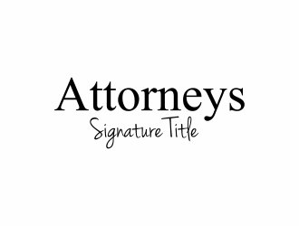 Attorneys Signature Title logo design by haidar