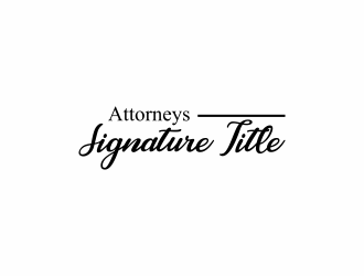 Attorneys Signature Title logo design by haidar