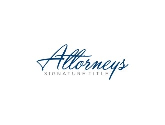 Attorneys Signature Title logo design by agil