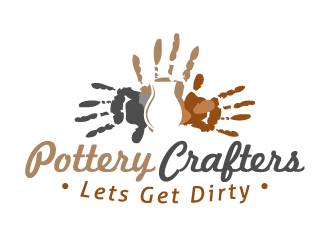 Pottery Crafters/ Tagline is Lets Get Dirty logo design by akilis13