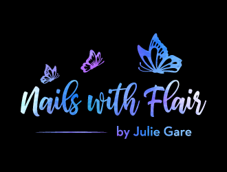 Nails with Flair by Julie Gare logo design by torresace