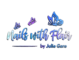 Nails with Flair by Julie Gare logo design by torresace