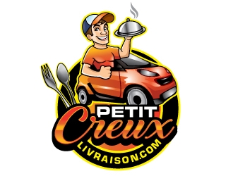 www.petitcreuxlivraison.com logo design by invento