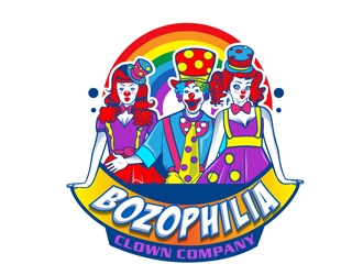 BOZOPHILIA CLOWN COMPANY logo design by DreamLogoDesign