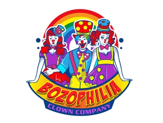 BOZOPHILIA CLOWN COMPANY logo design by DreamLogoDesign