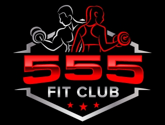 555 FIT CLUB logo design by jaize