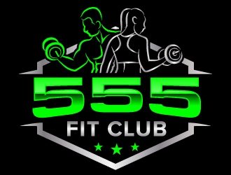 555 FIT CLUB logo design by jaize