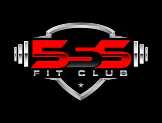 555 FIT CLUB logo design by daywalker