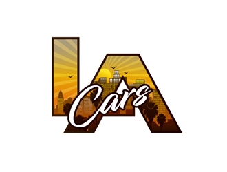 LA Cars logo design by DreamLogoDesign