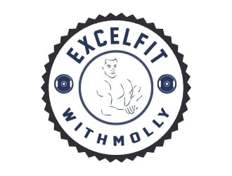 Excel Fit with Molly logo design by fawadyk