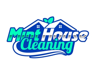 Mint House Cleaning logo design by DreamLogoDesign