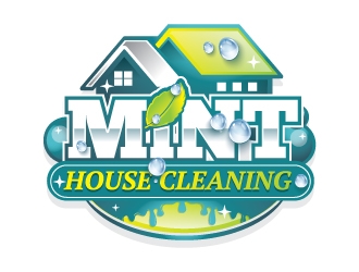 Mint House Cleaning logo design by Godvibes