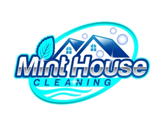 Mint House Cleaning logo design by DreamLogoDesign