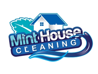 Mint House Cleaning logo design by shere
