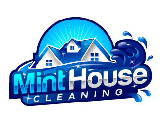 Mint House Cleaning logo design by THOR_