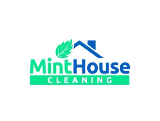 Mint House Cleaning logo design by Alex7390