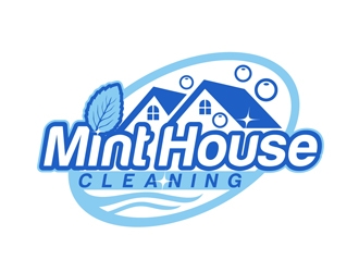 Mint House Cleaning logo design by DreamLogoDesign