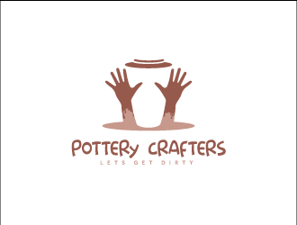 Pottery Crafters/ Tagline is Lets Get Dirty logo design by sidiq384