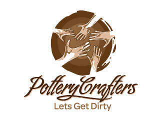 Pottery Crafters/ Tagline is Lets Get Dirty logo design by dondeekenz