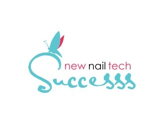 new nail tech successs  logo design by Girly