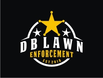 DB LAWN ENFORCEMENT logo design by bricton