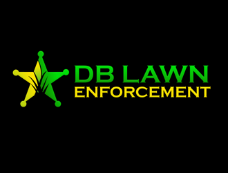 DB LAWN ENFORCEMENT logo design by megalogos