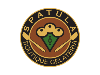 Spatula Boutique Gelateria logo design by Torzo