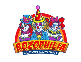 BOZOPHILIA CLOWN COMPANY logo design by DreamLogoDesign