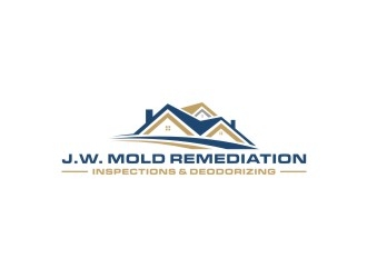 J.W. Mold Remediation, Inspections & Deodorizing logo design by bricton