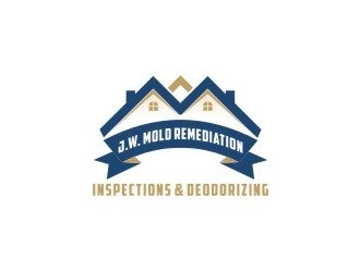 J.W. Mold Remediation, Inspections & Deodorizing logo design by bricton