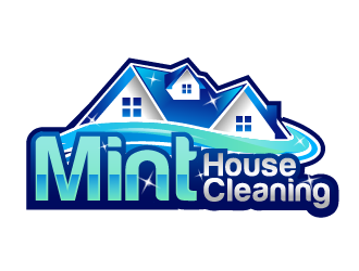Mint House Cleaning logo design by THOR_