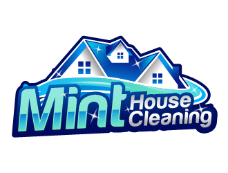 Mint House Cleaning logo design by THOR_