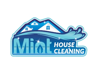 Mint House Cleaning logo design by jafar