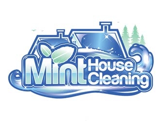 Mint House Cleaning logo design by shere