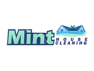 Mint House Cleaning logo design by Hadaly