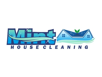 Mint House Cleaning logo design by Hadaly