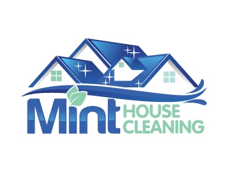 Mint House Cleaning logo design by jaize
