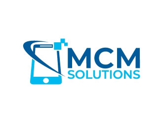 MCM Solutions logo design by pixalrahul