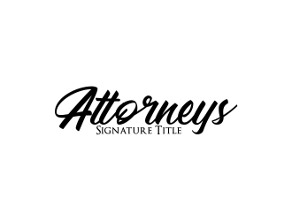 Attorneys Signature Title logo design by kanal
