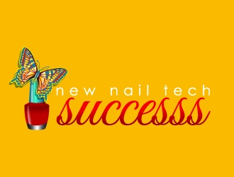 new nail tech successs  logo design by uttam