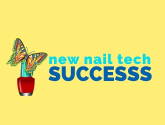 new nail tech successs  logo design by uttam