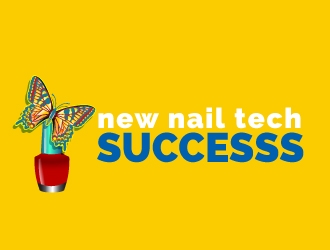 new nail tech successs  logo design by uttam