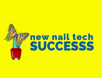 new nail tech successs  logo design by uttam