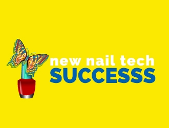 new nail tech successs  logo design by uttam